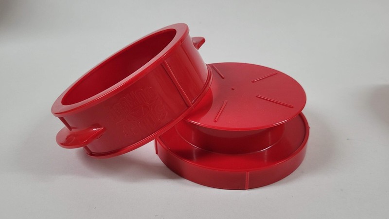 Lot of 2 Stuff-A-Burger Presses 4.5 Inch diameter Stuffed Burger Cheeseburger gallery