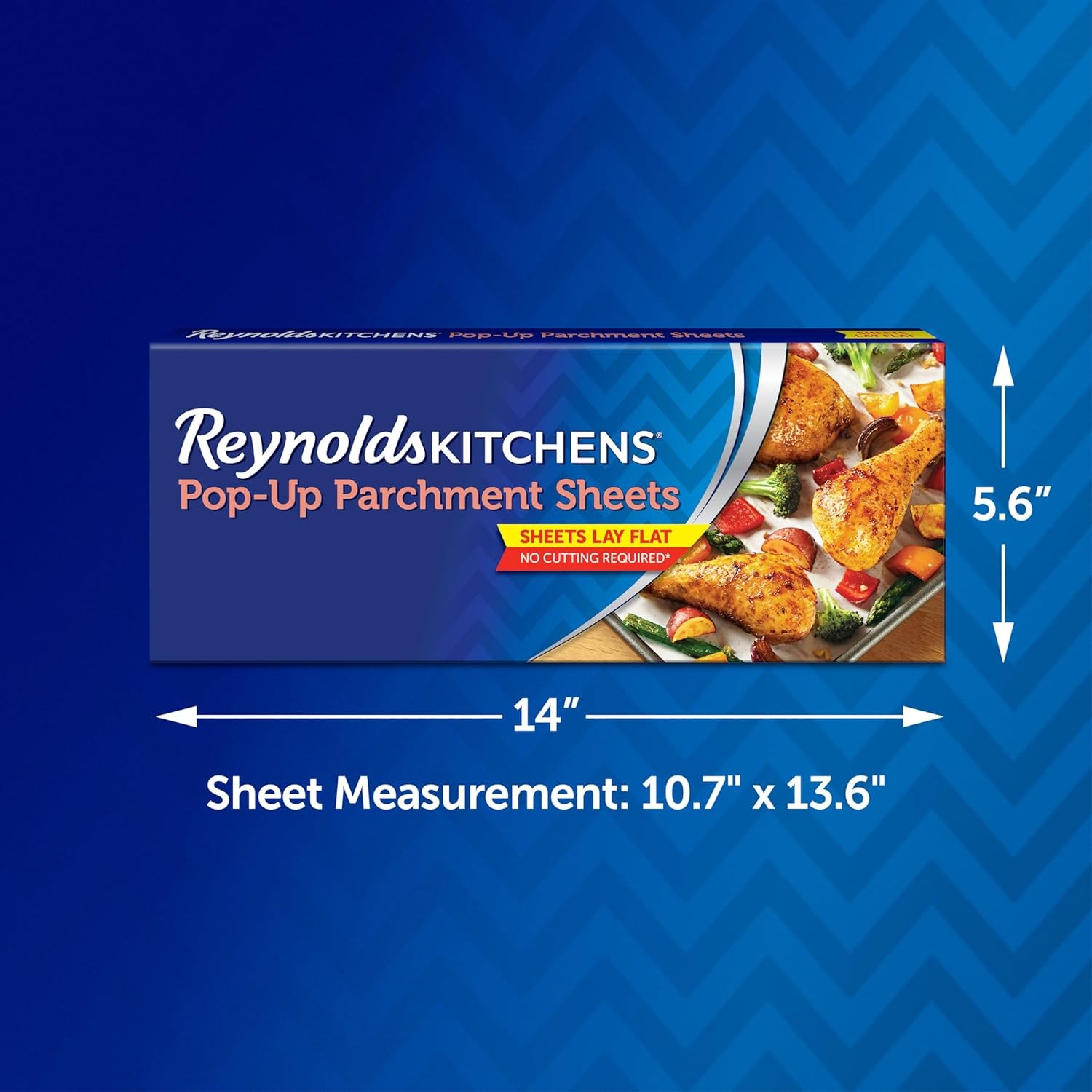 Reynolds Kitchens Pop-Up Parchment Paper Sheets, 10.7x13.75 Inch, 120 Count gallery