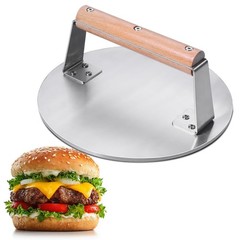 Professional-Grade 8.5-Inch Extra-Large Burger Press – Heavy Duty Stainless S…