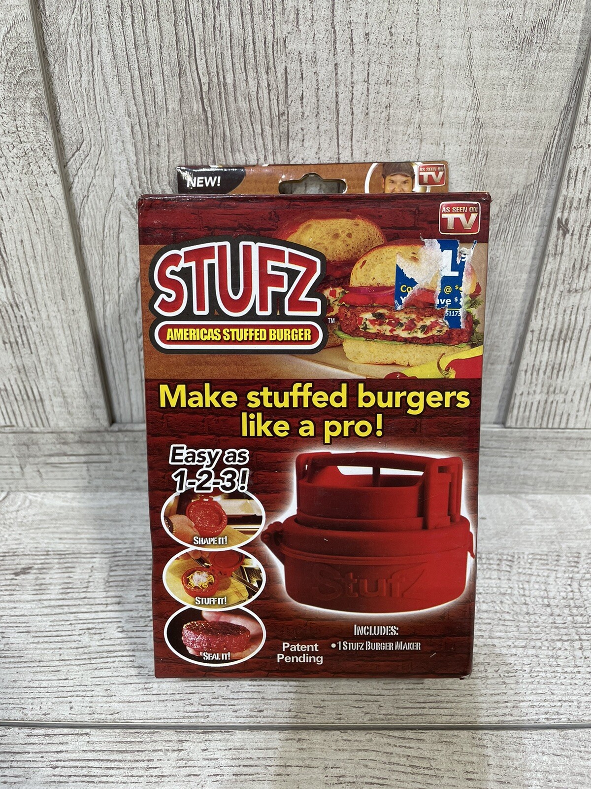 Stufz Stuffed Burger Press Hamburger Patty Maker Juicy BBQ Grill As Seen On TV gallery