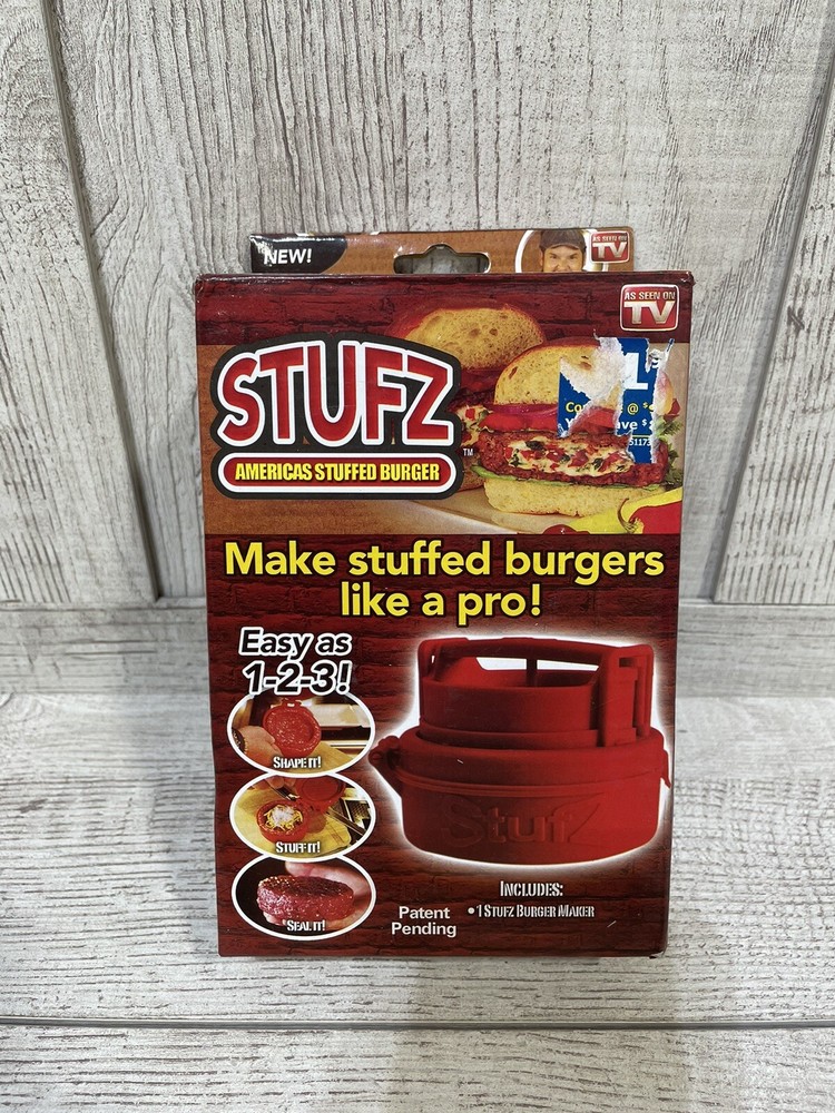 Stufz Stuffed Burger Press Hamburger Patty Maker Juicy BBQ Grill As Seen On TV