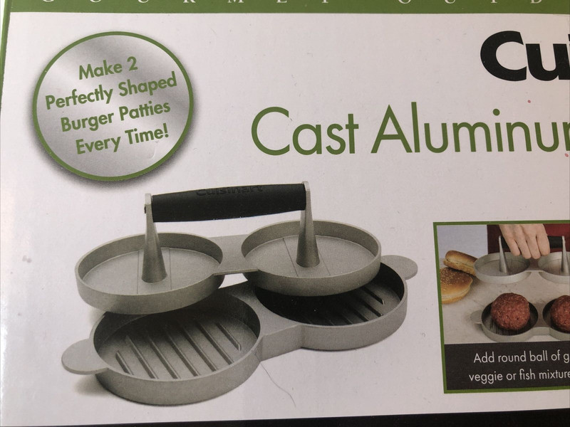 Cuisinart Outdoor Grilling CABP-320 Cuisinart Cast Aluminum Double Burger Press gallery