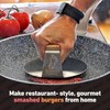 Stainless Steel Burger Smasher Press 6" Heavy Duty Stovetop Grill Smashers Comme gallery