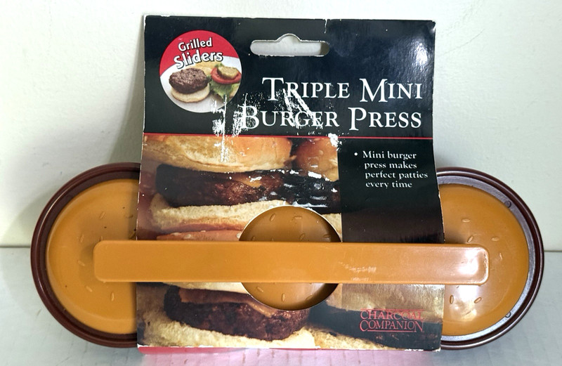 Charcoal Companion Triple Mini Burger Press Slider Patty gallery