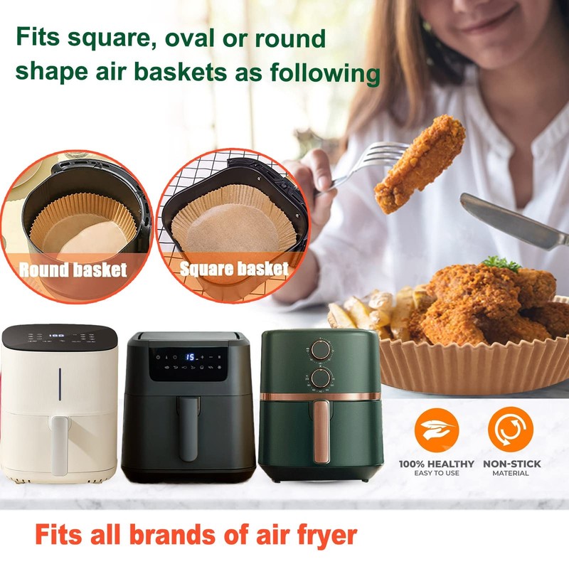 Large Air Fryer Disposable Paper Liner Round, 10 Inch Parchment 10" Round gallery