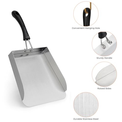 Stainless Steel Griddle Mover Smash Burger Food Shovel Grill Spatula Great gallery