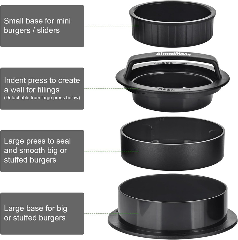 Hamburger Press Patty Maker, Hamburger Press, Burger Press, 3 in 1 Stuffed Burge gallery
