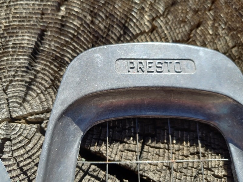 Vintage Heuck burger press & Presto fry cutter gallery