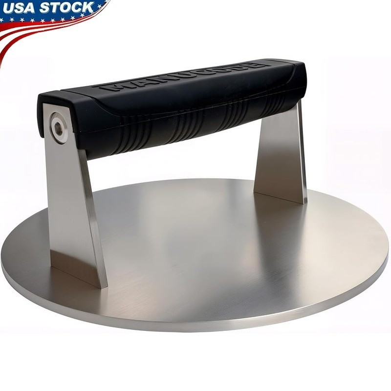 Stainless Steel Burger Press Heavy Duty Meat Weight Cooking Tool Grill Accessory gallery