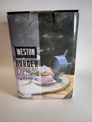 Weston Hamburger Press Makes 4 1/2″ Single Patty Adjustable Non-Stick