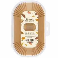 Loaf Pan Liners for Baking Bread 9×5 Inch – 180 PCS inch, 9x5inch-2LB
