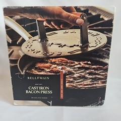 Bellemain Bacon Press 8.5-Inch Round | Heavy-duty Cast Iron Grill Press – NEW