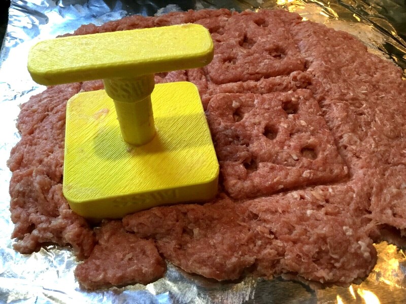 Make the Perfect Slider - White Castle Style Burger Press With Removable Handle gallery
