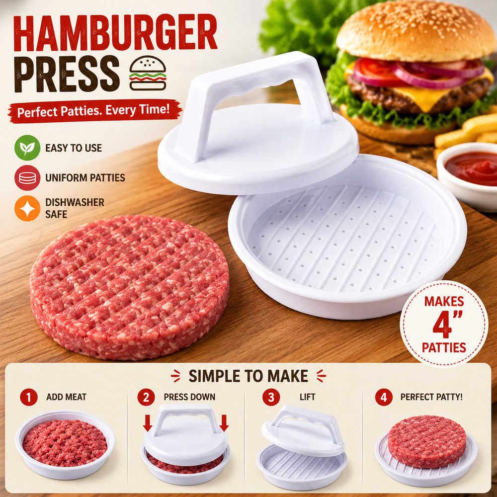 Hamburger Press Burger Patty Maker Mold BBQ Meat Press Party Kitchen Tools Grill