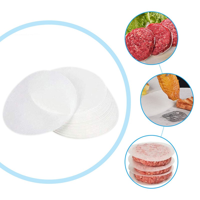 100X Non-Stick Burger Press Aluminum Hamburger Maker Patty Mold Oil Paper Tool gallery
