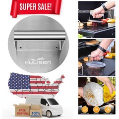 Efficient 6.2 Inch Burger Press – Durable Stainless Steel Griddle Accessory Kit