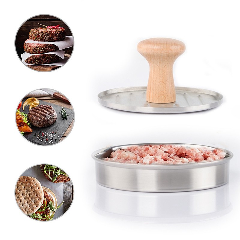 Multi Function Burger Press Mold Large Stainless Steel for Kitchen Use gallery