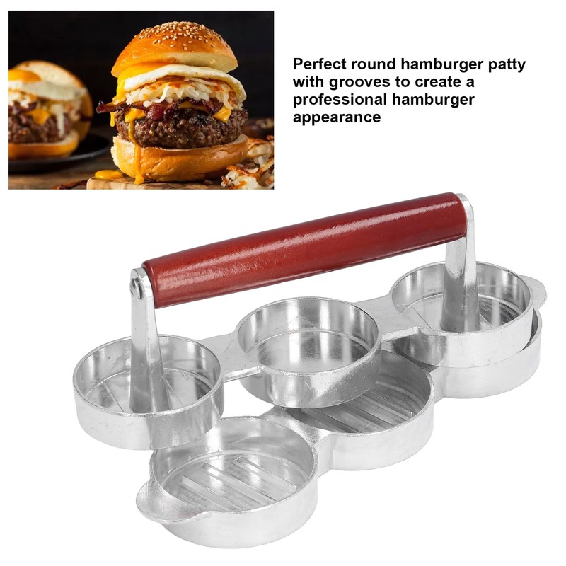 Portable Mini Hamburger Press Patty Mould Maker for Small Kitchens RVs Travel gallery