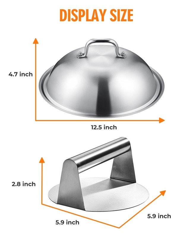 homenote Griddle Accessories for Blackstone, Commercial Grade 12 Inch Heavy D... gallery