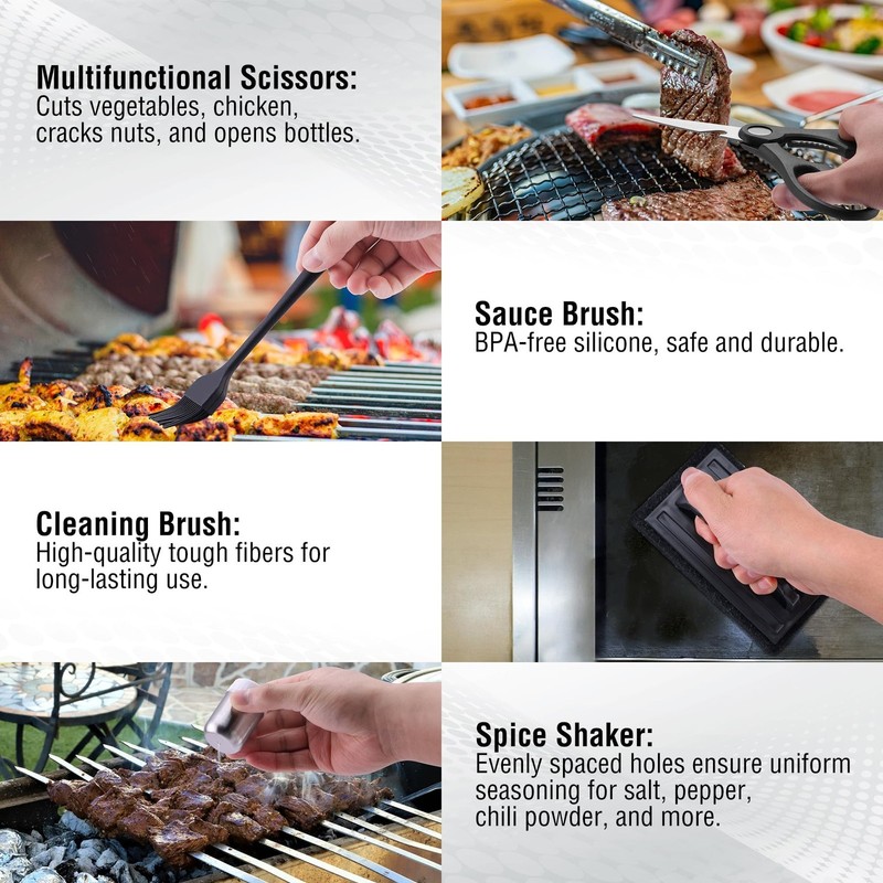 PARGRILL 128 PCS Griddle Accessories Kit - Premium Flat Top Grill Accessories... gallery