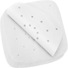 200pcs Air Fryer Parchment Paper Disposable Liner 8.5in x 8.5in, White