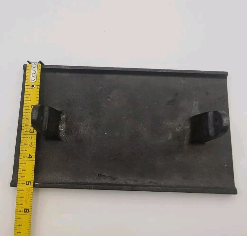 Cast Iron Meat Press Rectangle Burger Press Missing Handle gallery