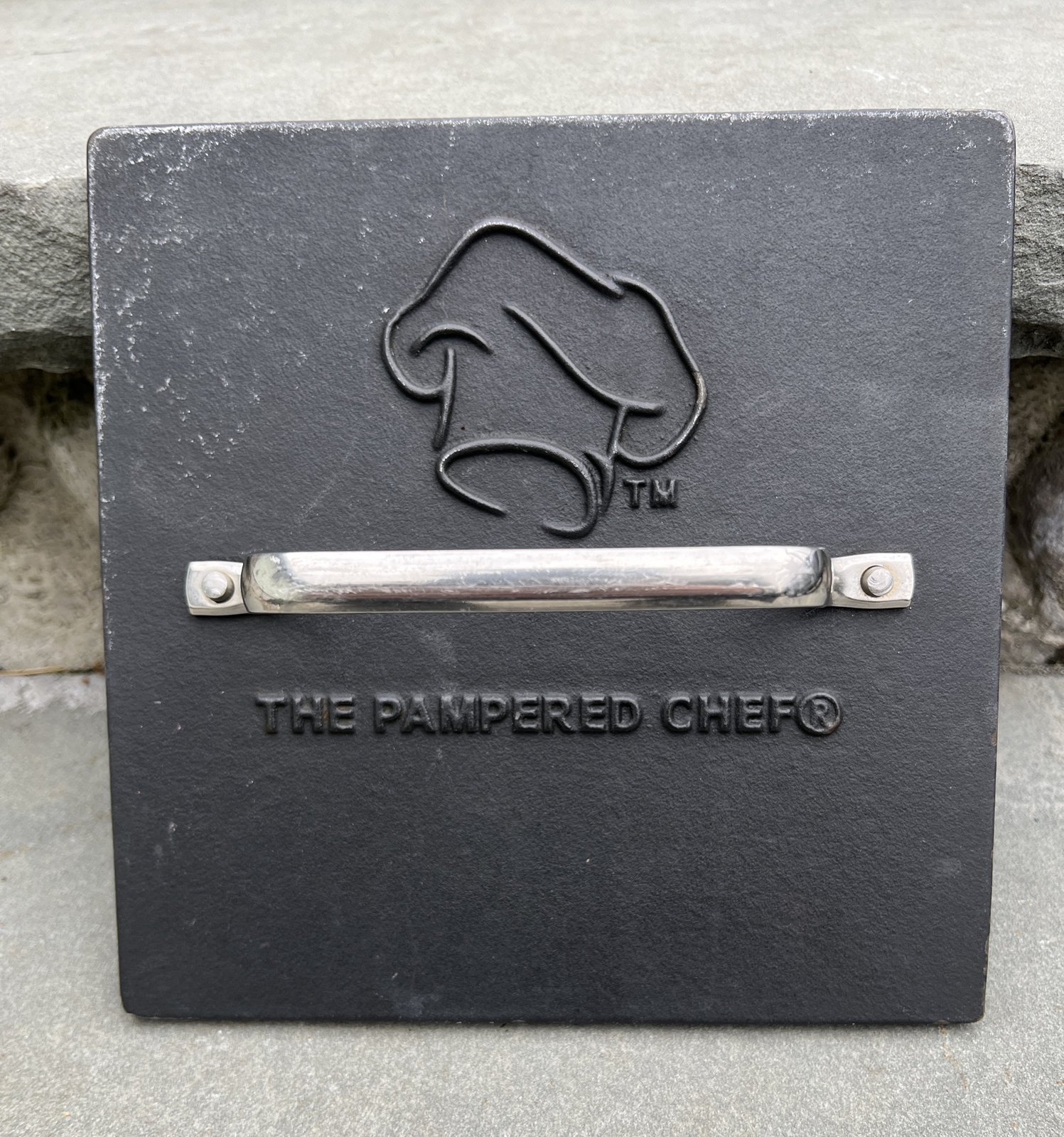 The Pampered Chef Cast Iron Grill Pan Heavy Press ONLY ✅ gallery