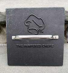 The Pampered Chef Cast Iron Grill Pan Heavy Press ONLY ✅