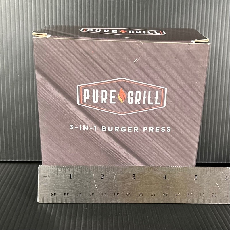 Pure Grill 3-in-1 Burger Press - Patty Maker with 100 Wax Papers - New gallery