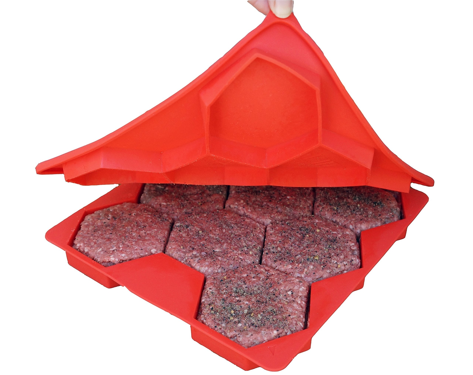 Burger Master Innovative 8 in 1 Burger Press and Freezer Container gallery