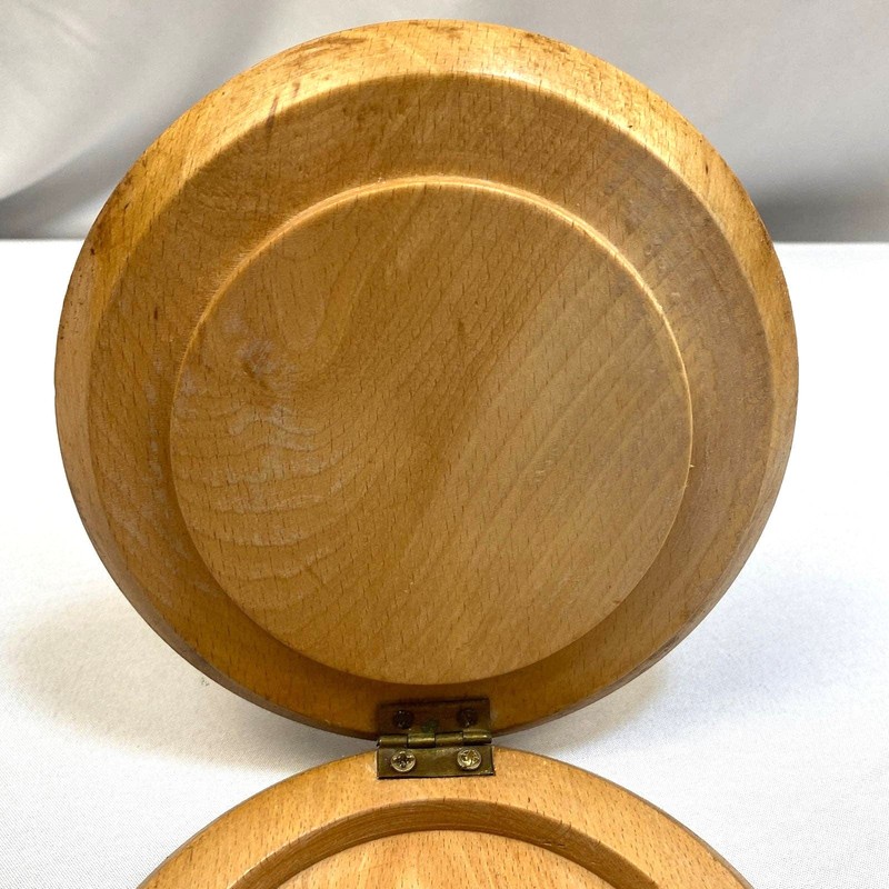 Wooden Burger Press Vintage Made in Japan MCM Retro Decor gallery