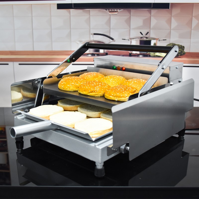 Commercial Fully Automatic Double-layer Baking Machine for Hamburger Machines gallery