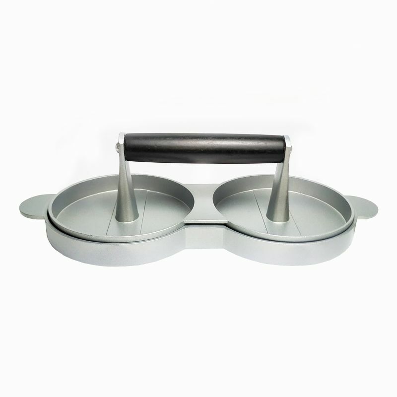 Press Burger Double Hamburger Patty Maker Mold Grill Bbq Meat Non-stick New Patt gallery