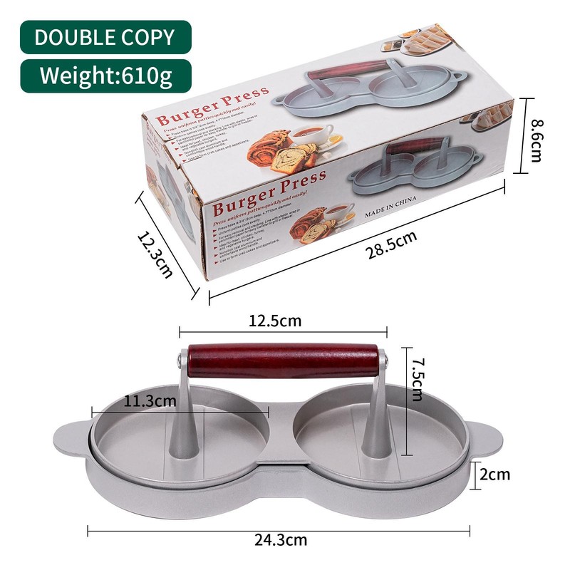 Mini Burger Press Slider Patty Wood Handle Hamburger Press Burger Press Maker Gr gallery