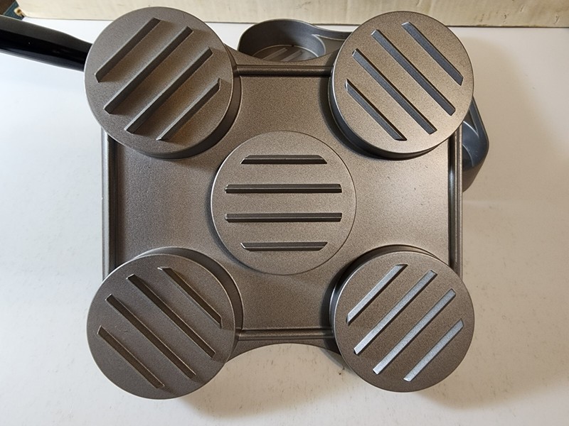 Big City Slider Station Mini Burger Slider Patty Press Grill Pan Makes 5 Sliders gallery