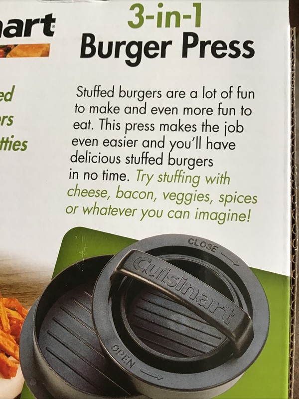 Cuisinart CSBP-100 3-in-1 Stuffed Burger Press gallery