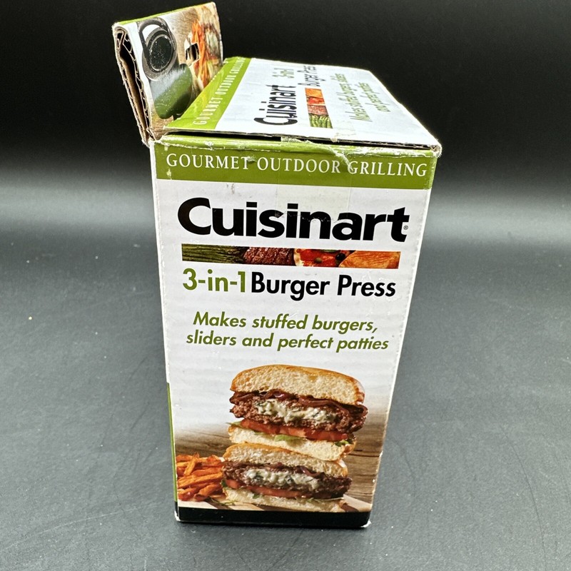 Cuisinart CSBP-100 3-in-1 Burger Press Patty Maker Burgers Sliders Stuffed NEW gallery