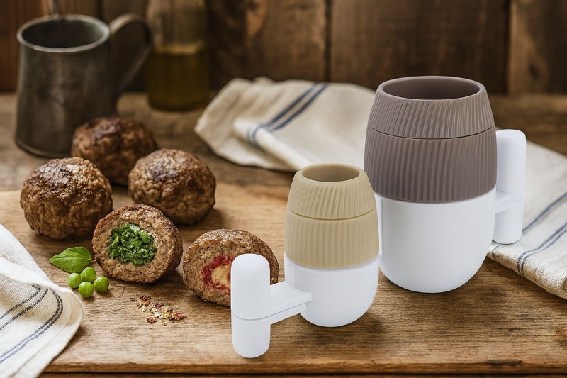 Stuffed Meatball Maker 2in1 Press for Perfectly Filled Meatballs, Cakes & More gallery