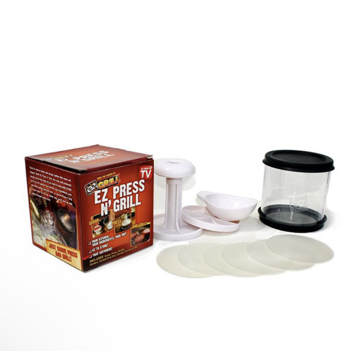 EZ Press N Grill BP-1 Perfect Burger Patty Maker Container NEW As Seen On TV $29 gallery