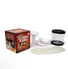 EZ Press N Grill BP-1 Perfect Burger Patty Maker Container NEW As Seen On TV $29