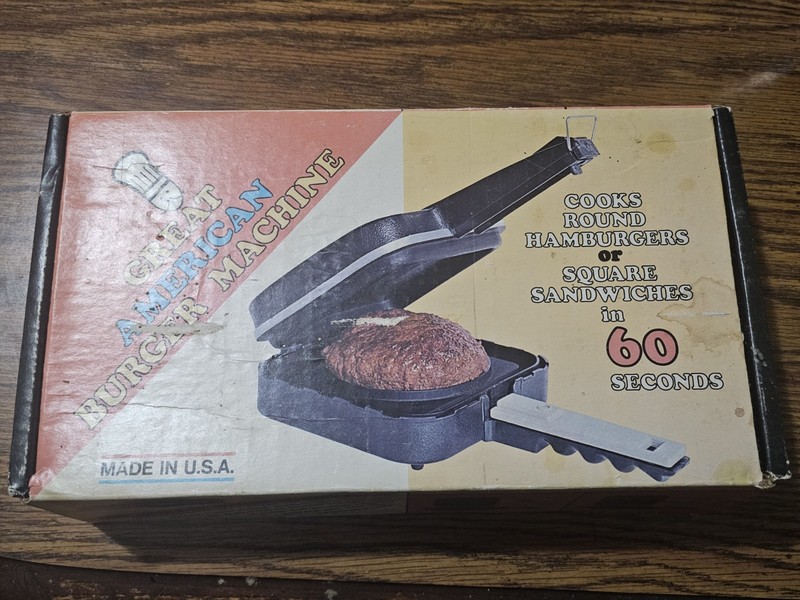 NEW VTG Great American Burger Machine Model 6000 American Electric Corp Vintage gallery
