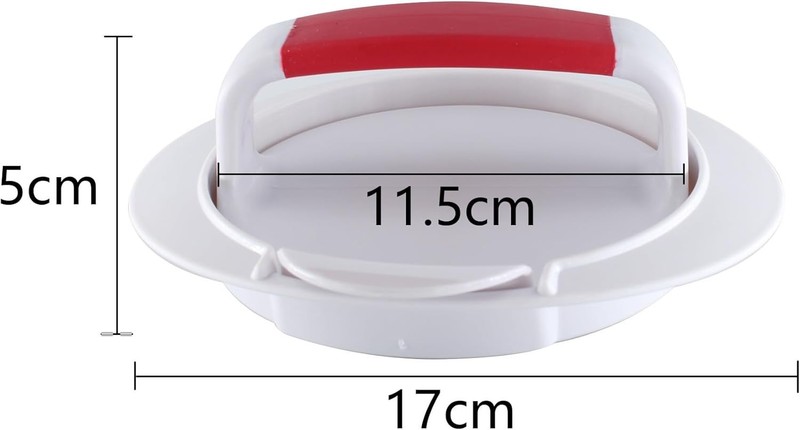 Elegant Hamburger Patty Press & Hand Pie Mold - 7.79 Cups – Easy Clean Design gallery