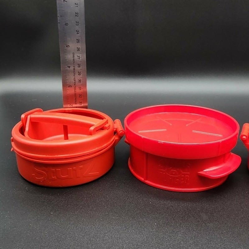 StufZ and Stuff a Burger Press Red Lot of 3 Stuffed Patty Maker BBQ Kitchen Tool gallery
