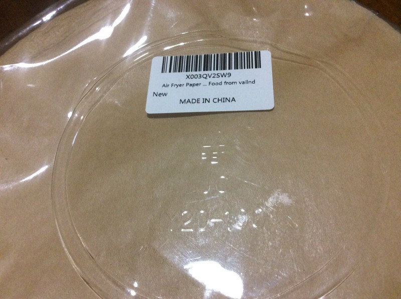 Air Fryer Parchment Paper 78 pcs Wooden Style, Round Shape Foldable Brown 9" gallery