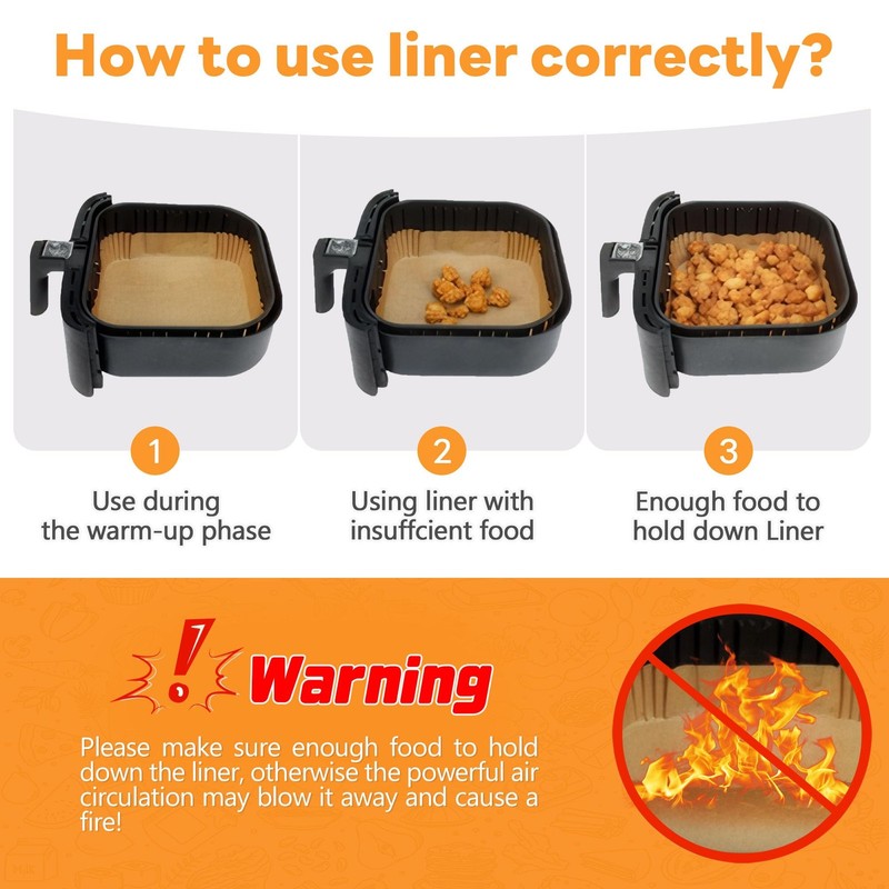 Small Air Fryer Liners Disposable 2 Qt for COSORI 2.1 4.7 inch, Paper gallery