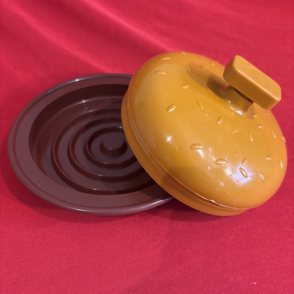 Charcoal Companion Burger Press Medium 5 in Brown Orange Plastic Dishwasher Safe