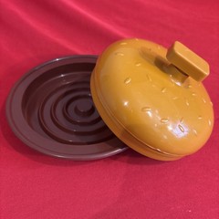 Charcoal Companion Burger Press Medium 5 in Brown Orange Plastic Dishwasher Safe