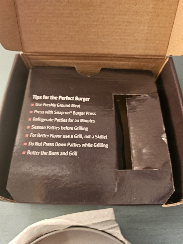 New/Old Stock Snap-on Custom Burger Press In Box-Very Good gallery