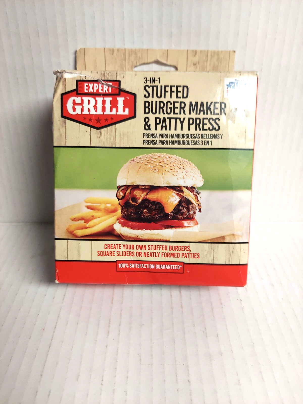 Expert Grill 3-in-1 Stuffed Burger Maker & Patty Press - Made In USA -Round gallery