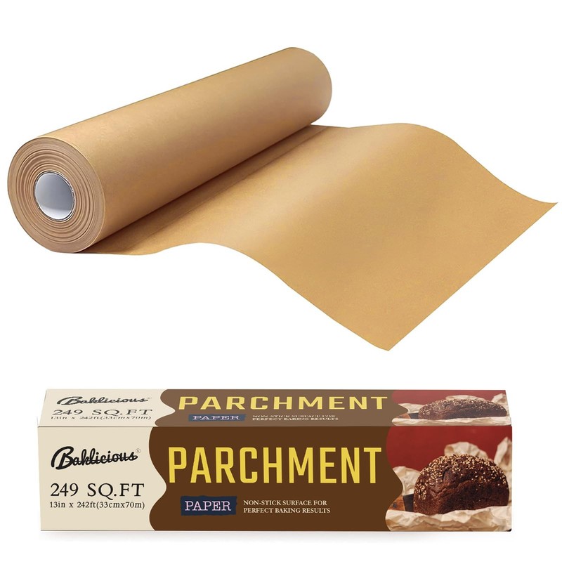 Unbleached Parchment Paper Roll for Baking, 13 in x 242 13inch-roll, Brown gallery